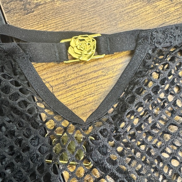 Victoria's Secret Very Sexy Open Back Fishnet Cheeky Panty Black - Picture 7 of 8